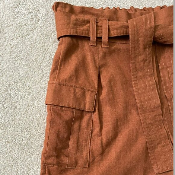 Simply Vera Vera Wang Sierra Brk Viscose Linen Cargo Shorts NWT Women's Size S - Picture 7 of 7